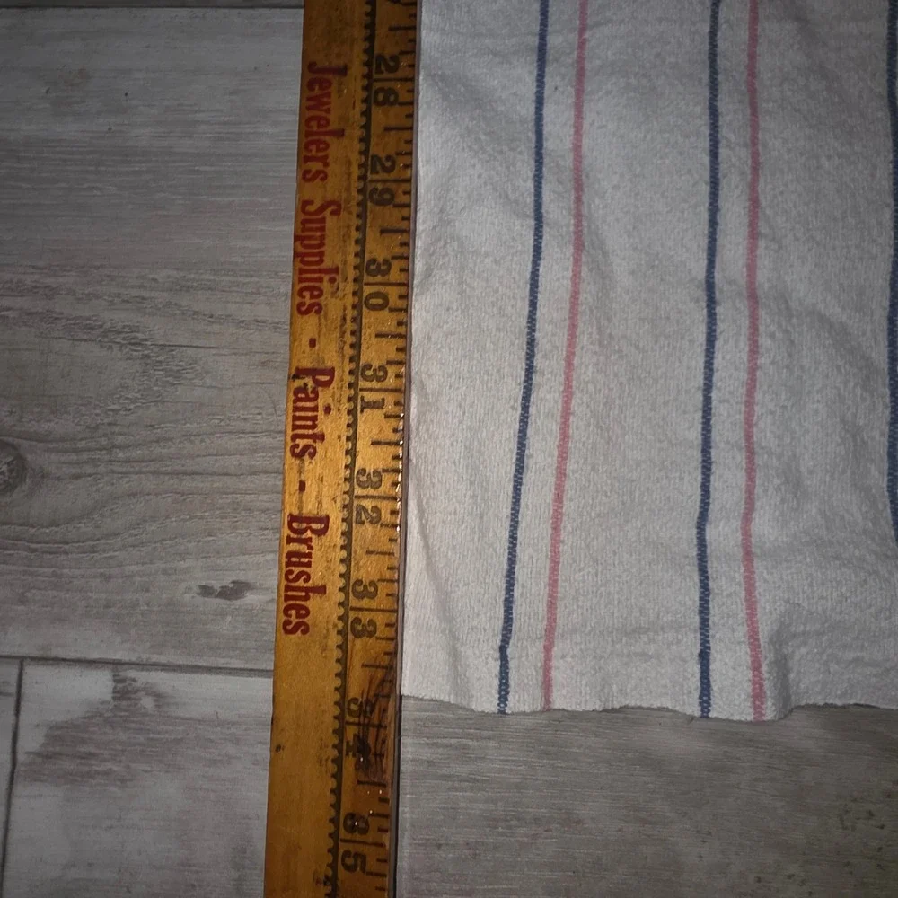 Vintage Style Hospital Receiving Blanket Pink Blue Striped Cotton Swaddle‎ 34x30
